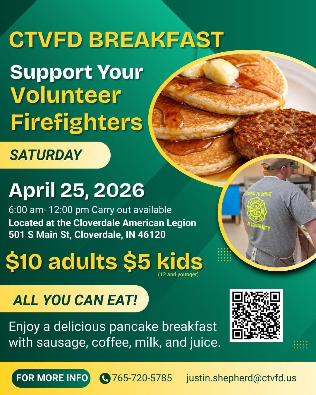 CTVFD 2026 Sausage & Pancake Breakfast